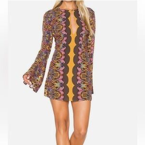 Free People Ossie Vibes Bell Sleeves Tunic Dress